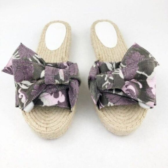 REBECCA MINKOFF Giana Bow Espadrille Slides  - Picture 3 of 8